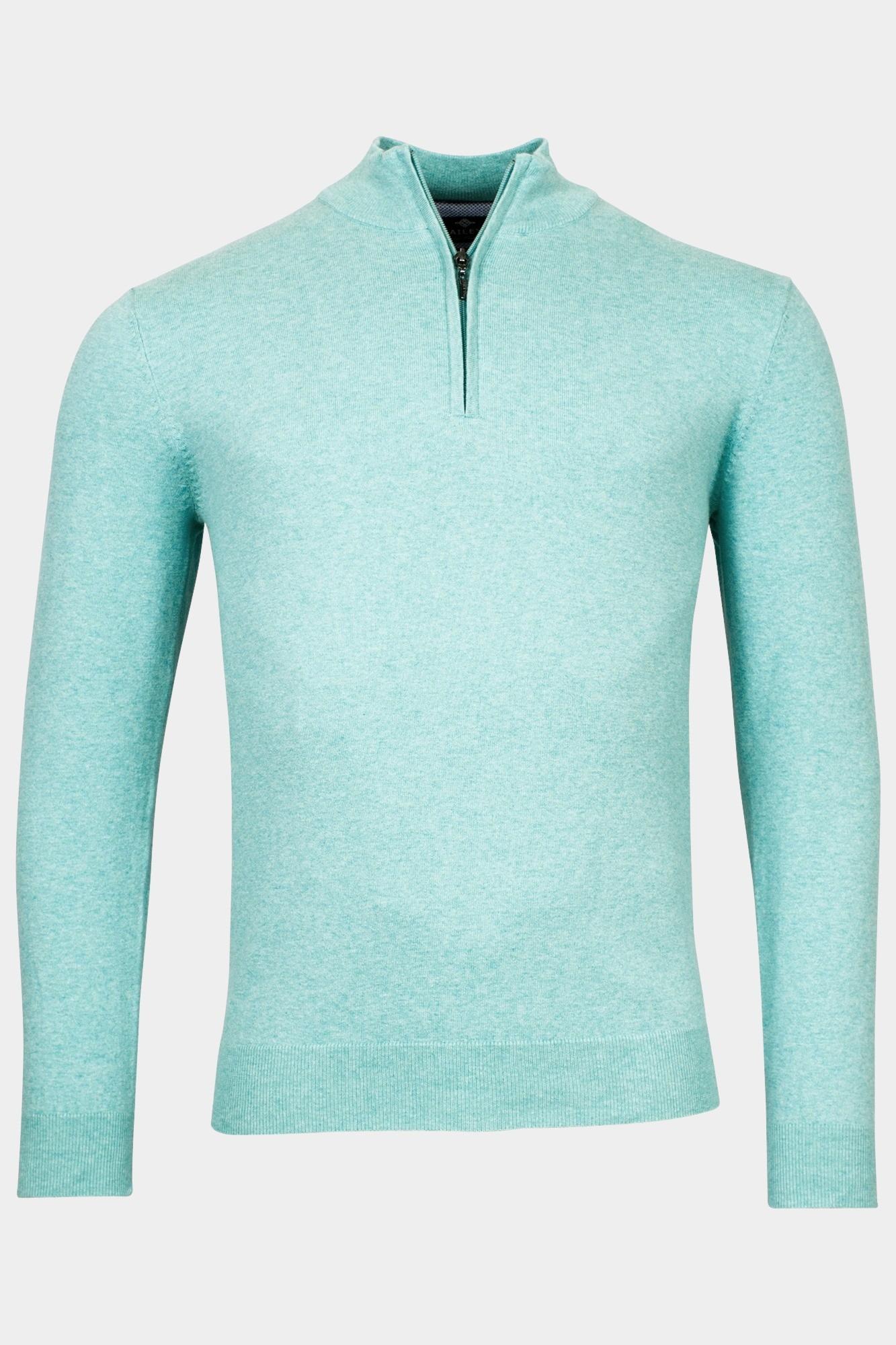 Baileys Half Zip Blauw Pullover 1/2 Zip  12gg single 418400/645