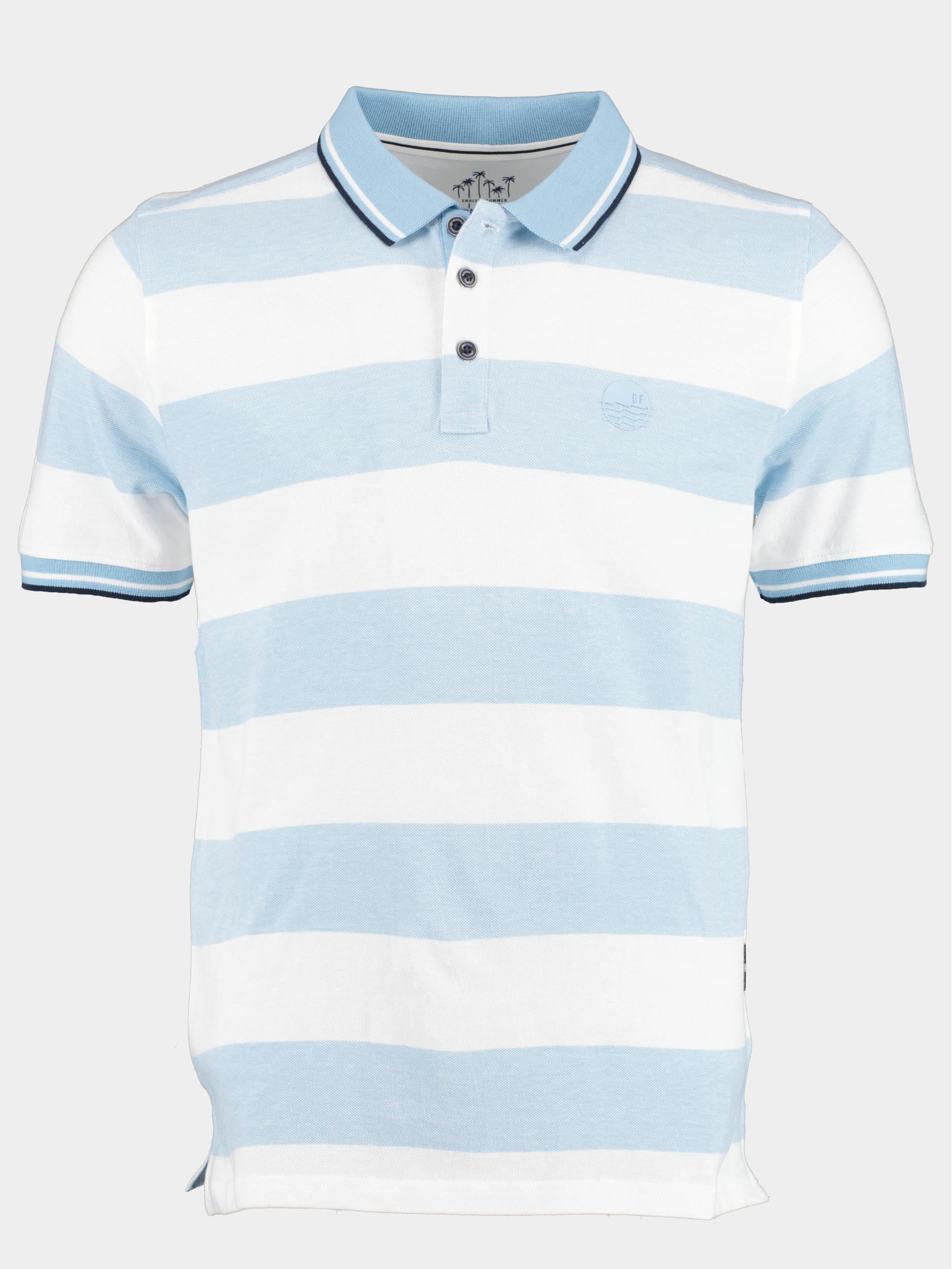 Basefield Polo korte mouw Blauw Polo Shirt 1/2 Arm 219017711/603