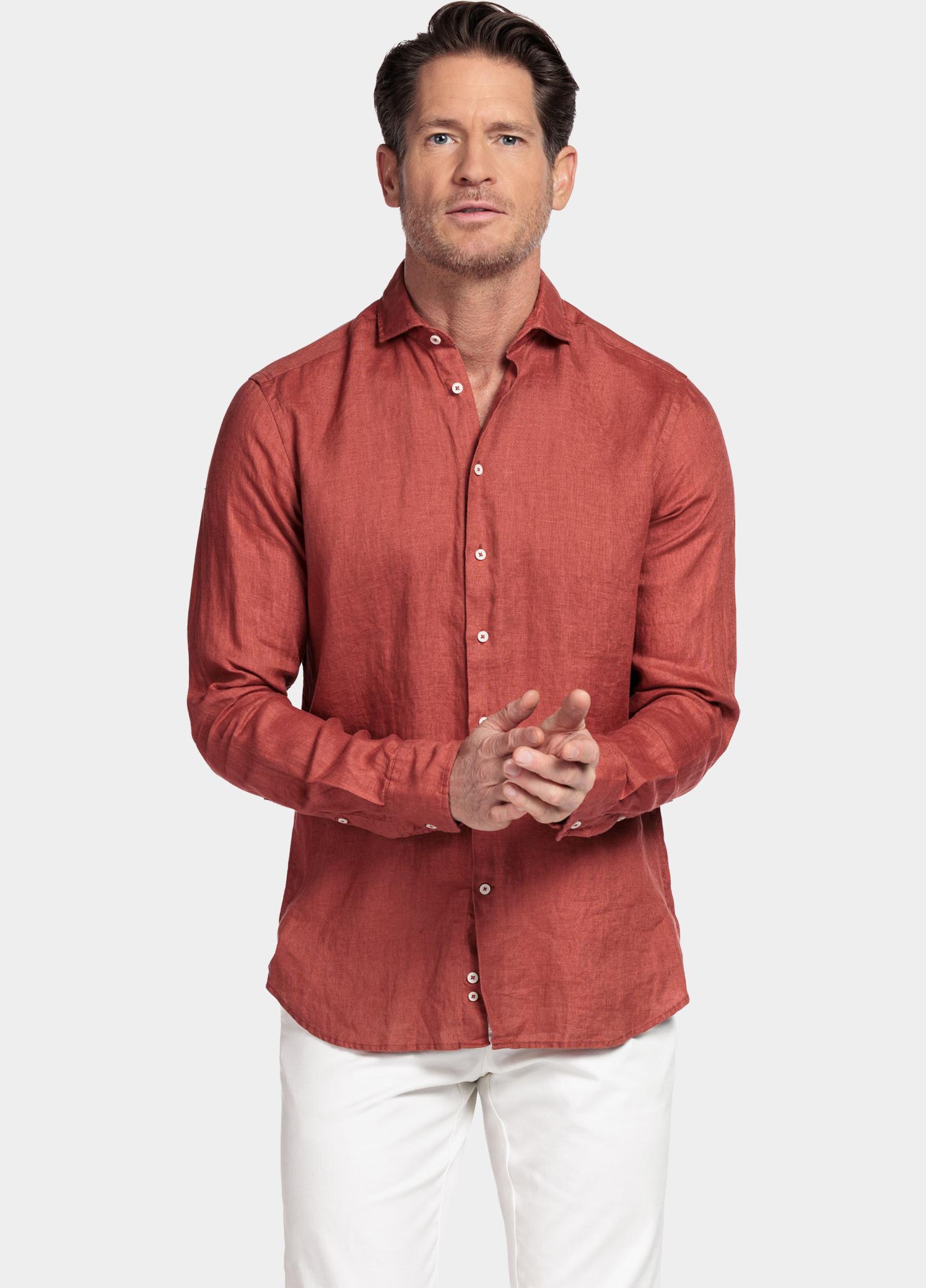 Giordano Overhemd heren Roze Row Long Sleeve Cutaway Soft 617811/31