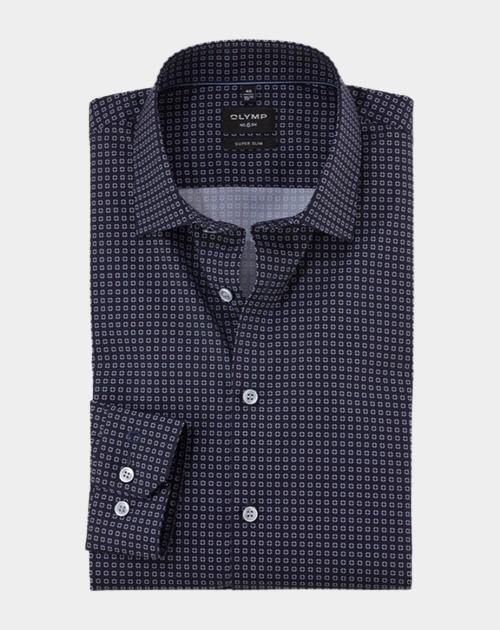 Olymp Overhemd extra lange mouw Blauw No. Six 250479/18