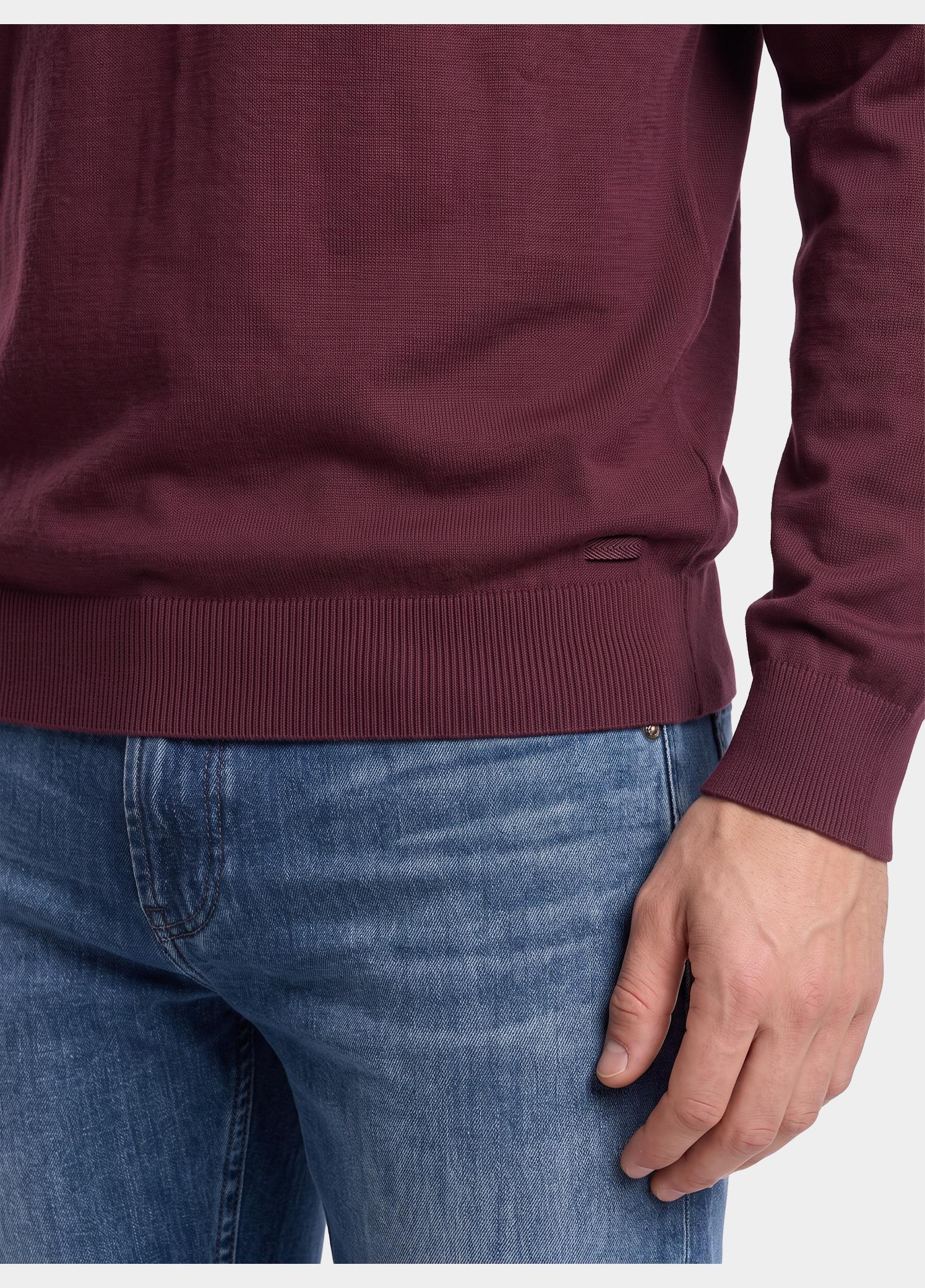 Born With Appetite Half Zip Rood Lux Pull Halfzip Merino BWA00005LU15/6009 port