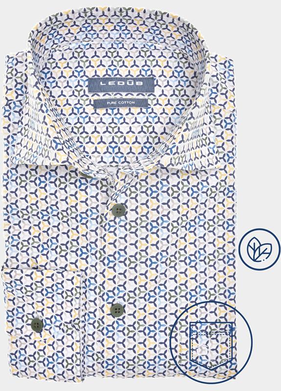 Ledub Business hemd lange mouw Multi  0142320/913-000-000