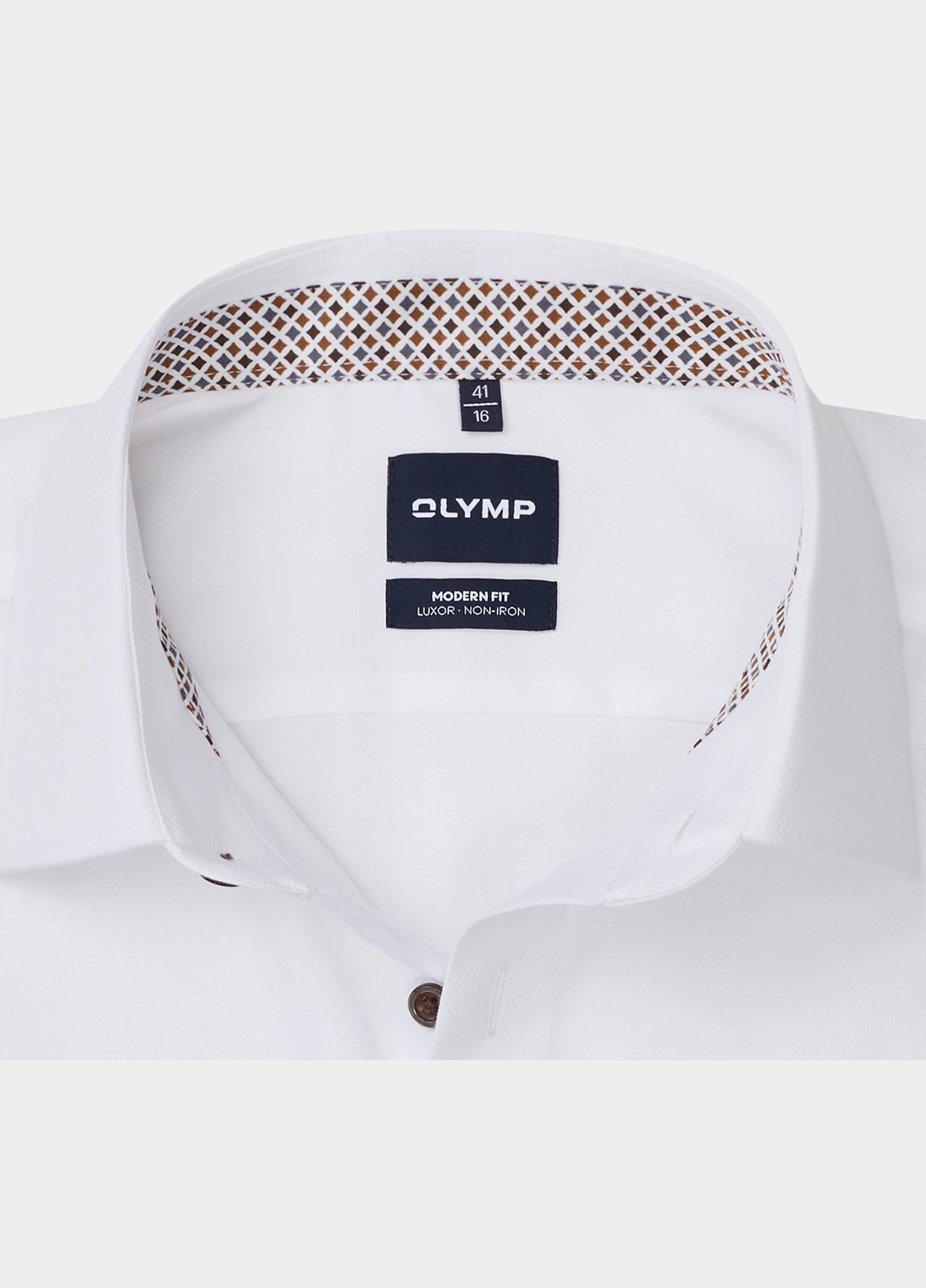 Olymp Overhemd extra lange mouw Wit Luxor mf D.2103/2108 126229/00