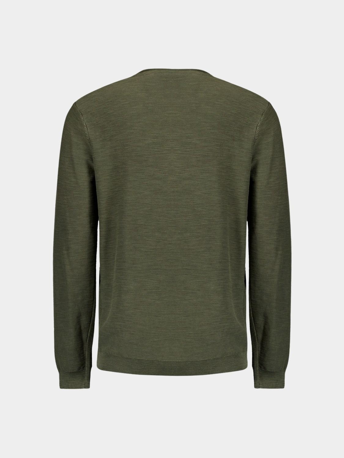 No Excess Pullover Groen Pullover Crewneck Garment Dye N2101/186