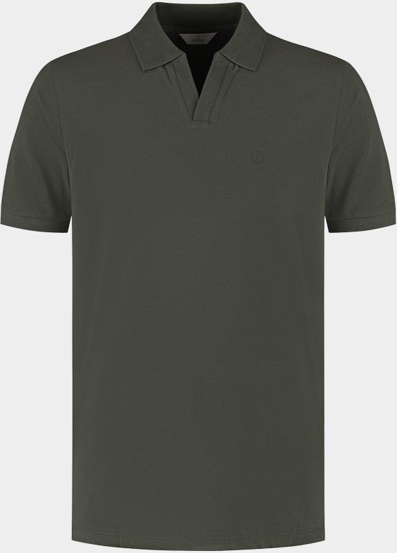 Dstrezzed Polo korte mouw Groen Bowie V-Neck Polo 240022/524