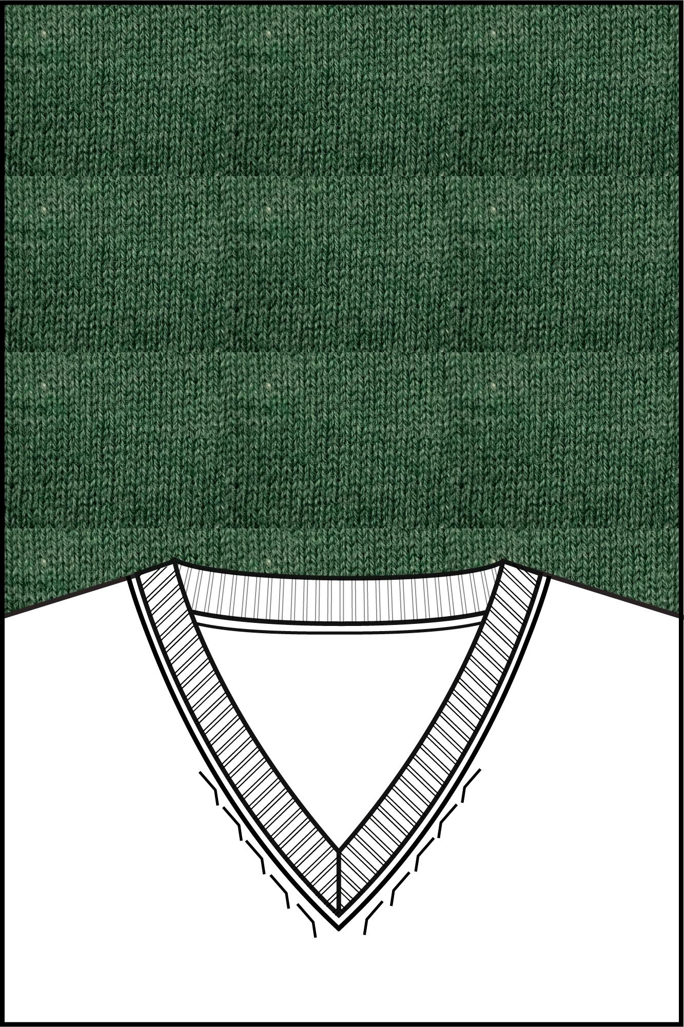 Baileys Pullover Groen V-Neck Pullover Pima Cotton 1 528100/735