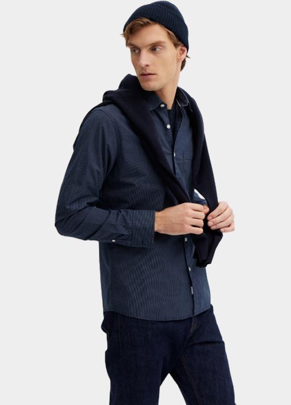 Basefield Overhemd heren Blauw  219018525/654