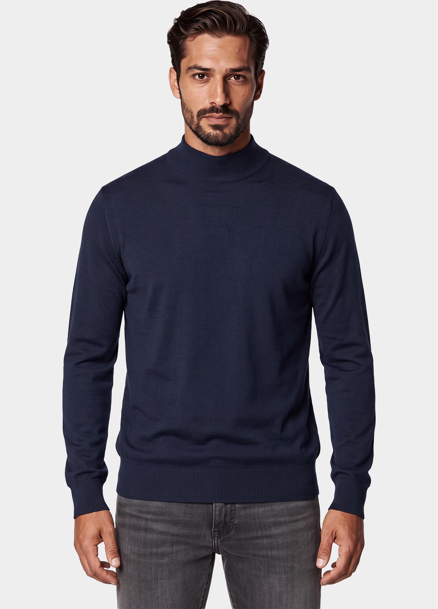 BOSS Black Turtle neck Blauw H-Bjarno 10282612 01 50570642/404