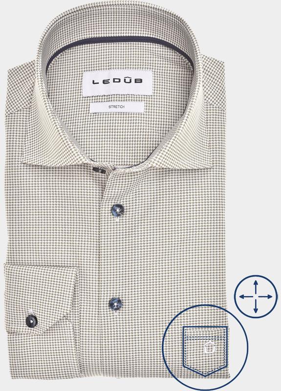 Ledub Business hemd lange mouw Groen  0701955/570-190-000