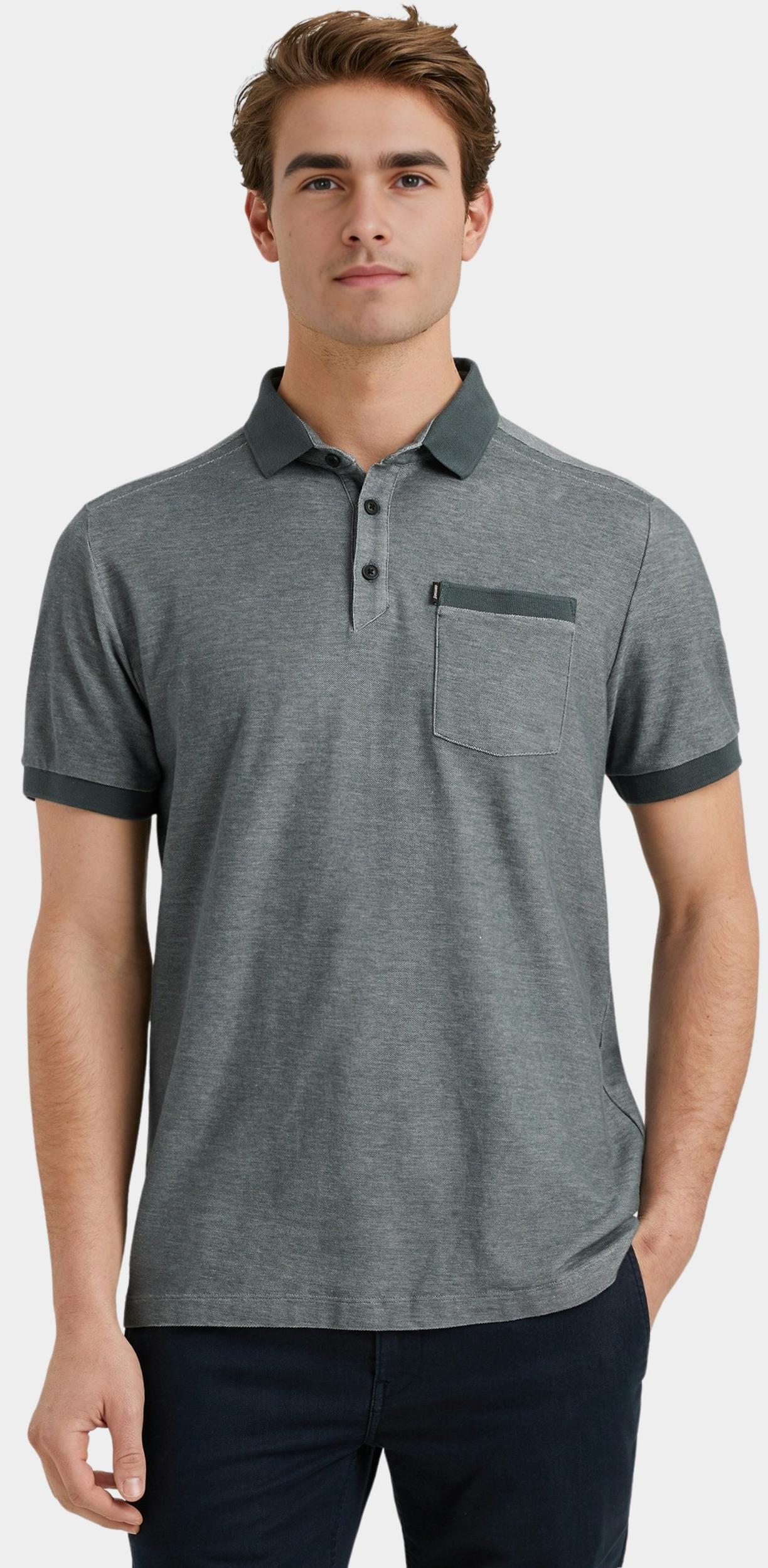 Vanguard Polo korte mouw Blauw Short sleeve polo pique 2-ton VPSS2504852/9076