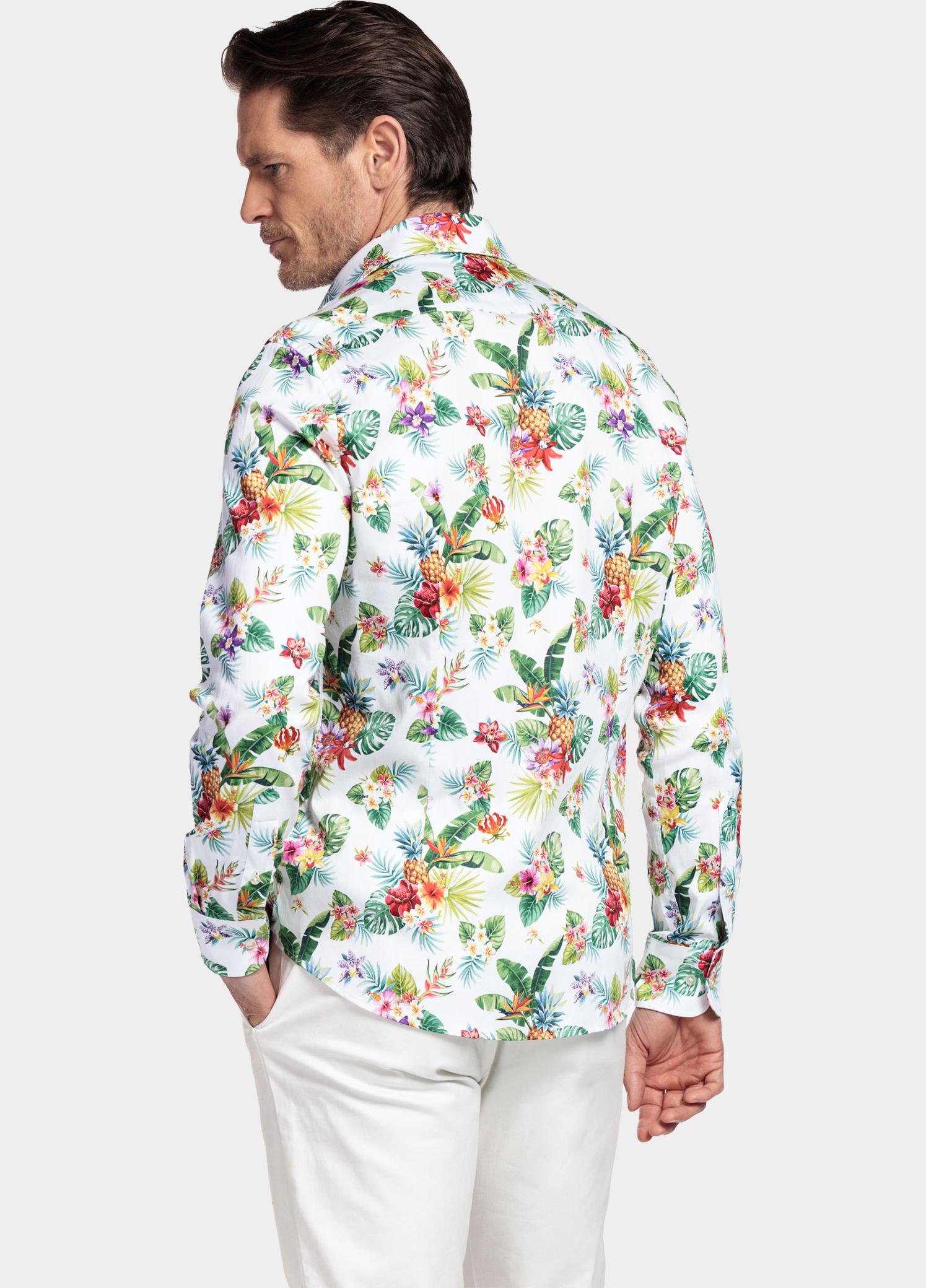 Giordano Overhemd heren Groen Maggiore Long Sleeve Semi Cut 617890/70