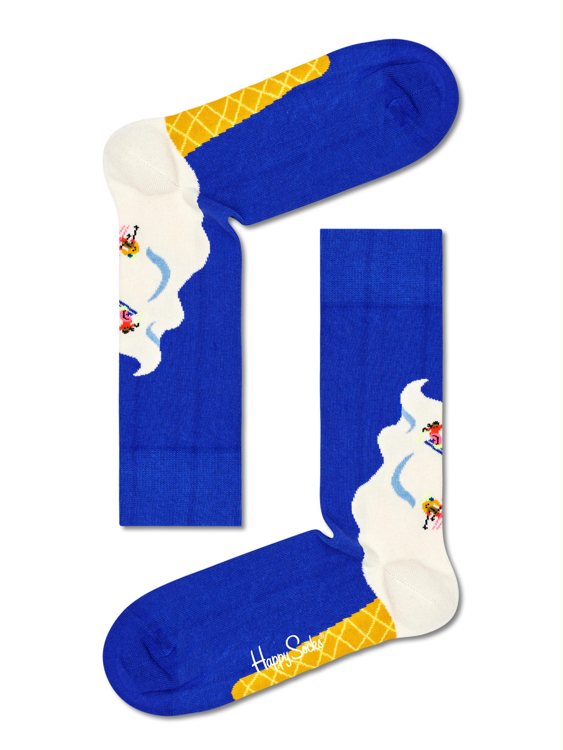 Happy Socks Sokken Blauw Ice Ice Baby sokken IIB01/6500