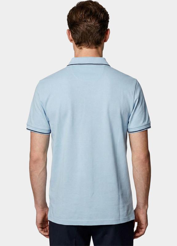 Gant Polo heren Blauw Tipped Piqué Polo Shirt 2062034/457