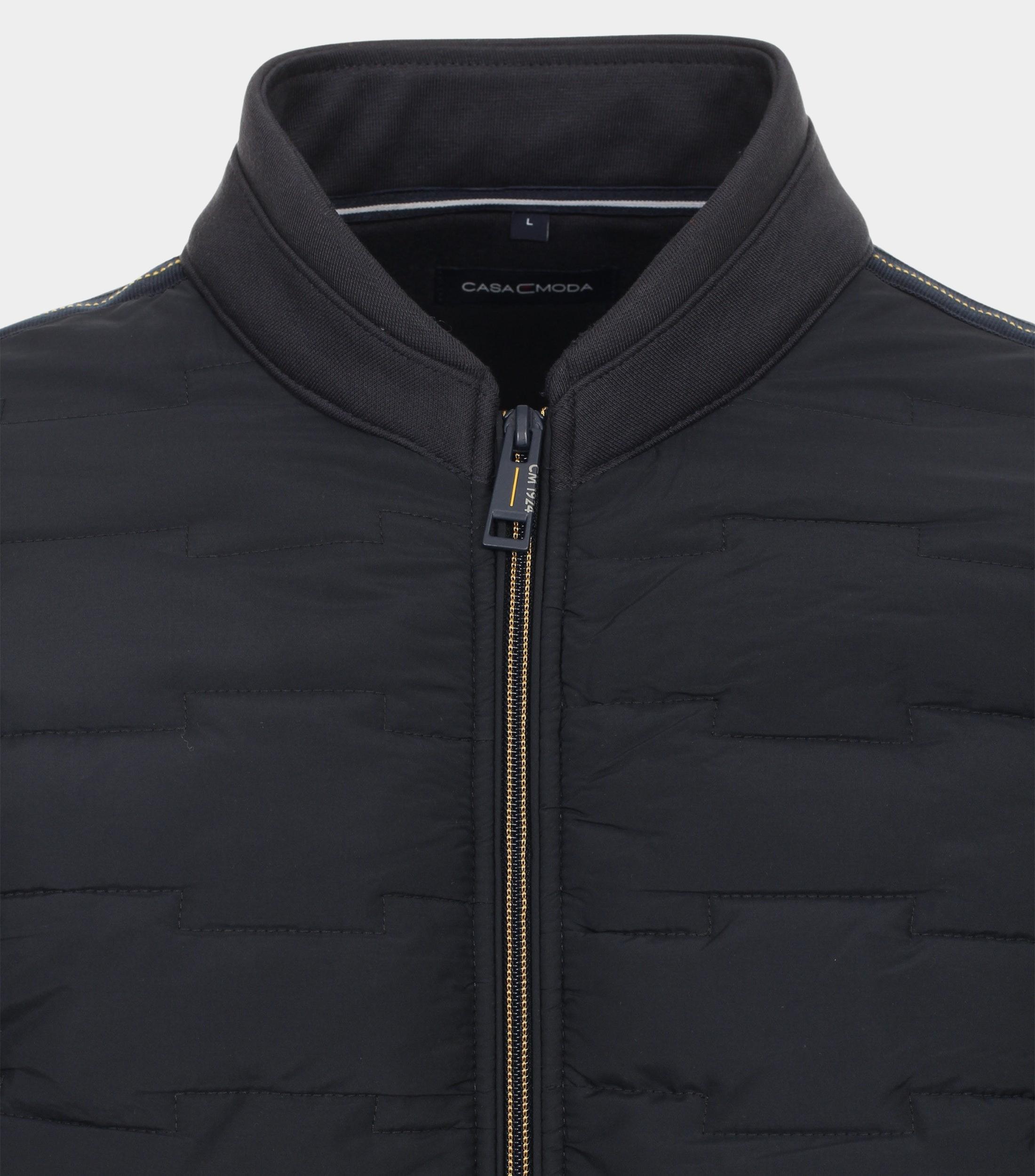 Casamoda Vest Blauw Sweatjacke 434103700/105
