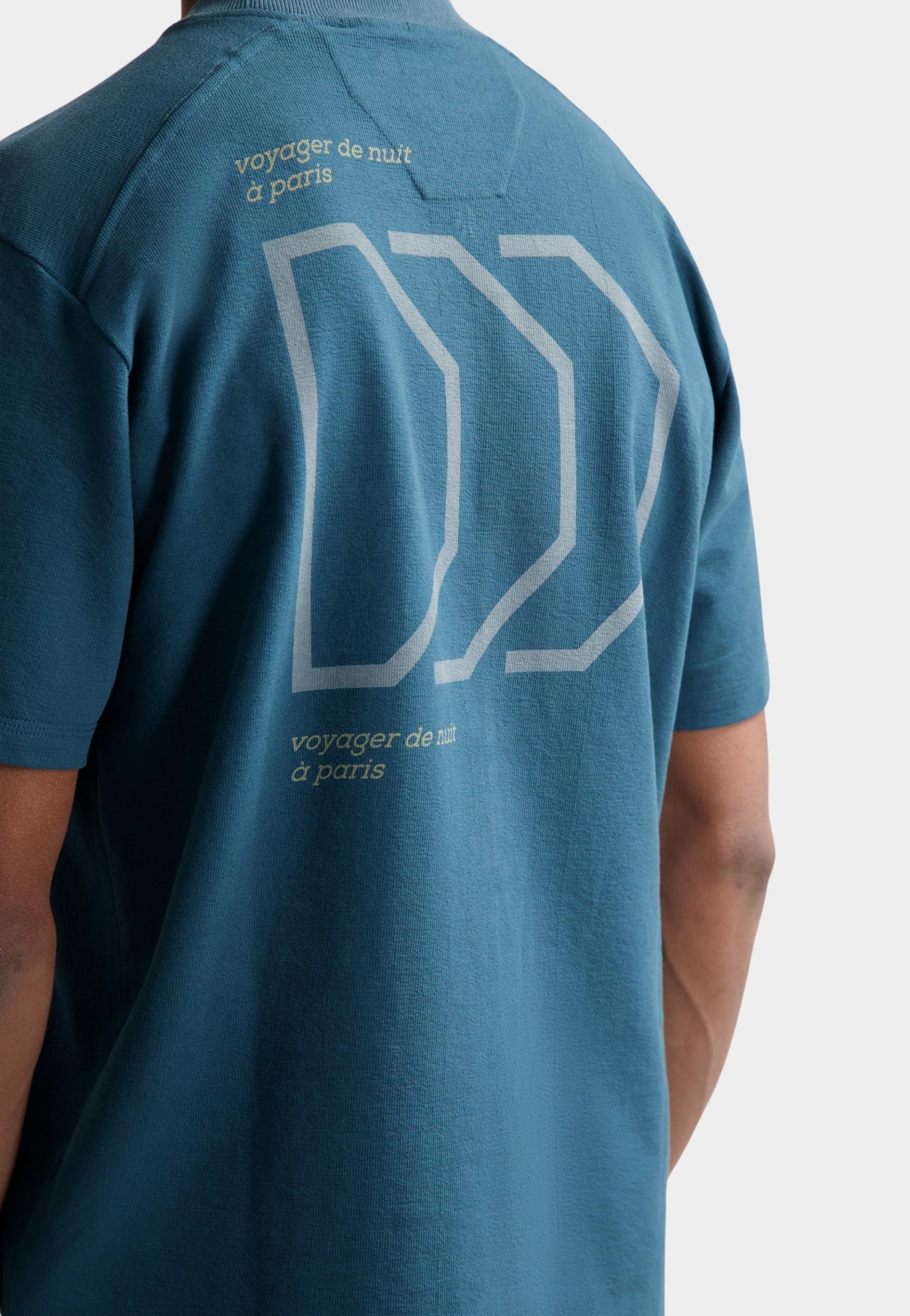 Dstrezzed T-shirt korte mouw Blauw Lasse Tee Graphic 203502/605