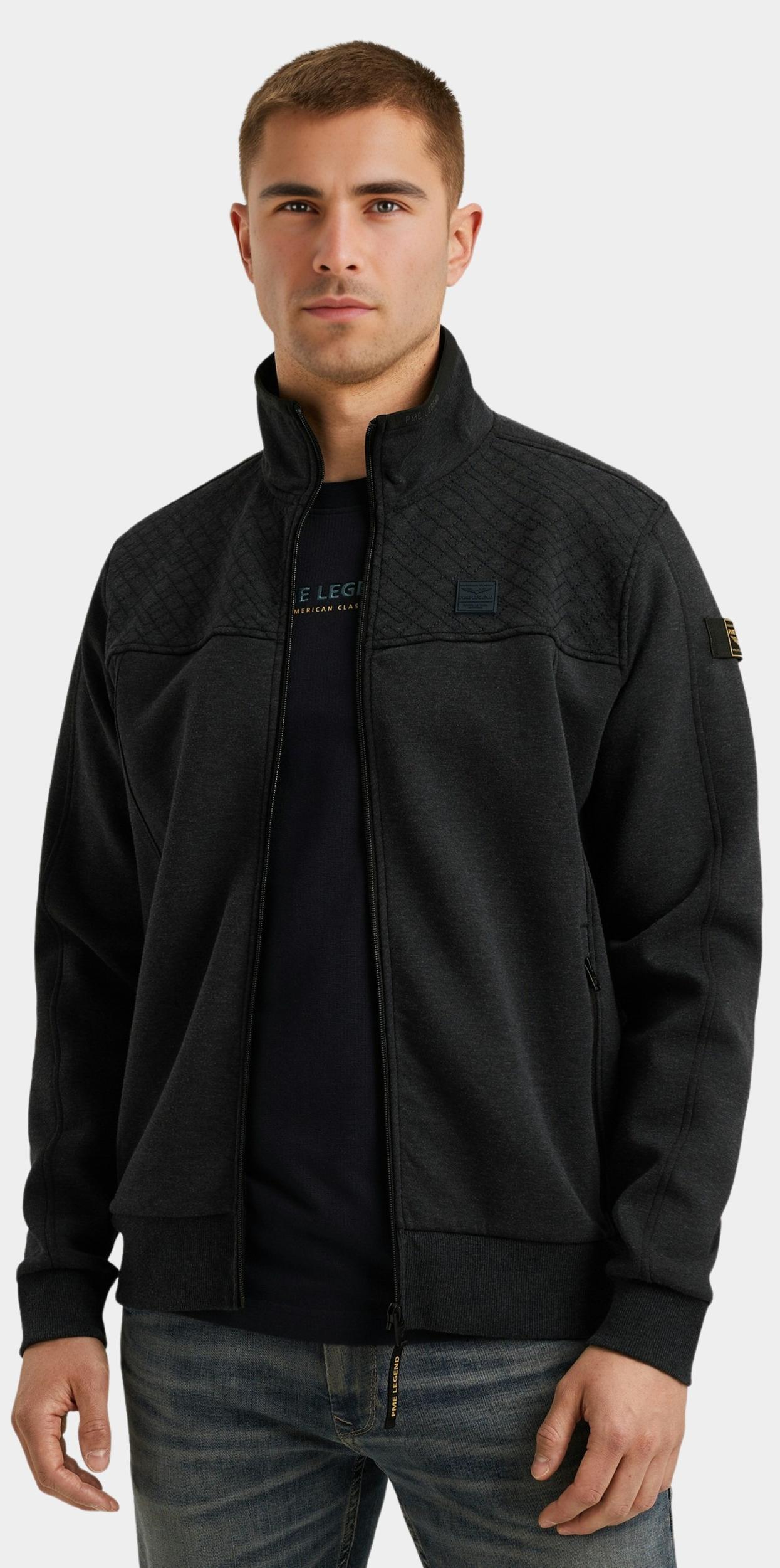 PME Legend Vest Grijs Zip jacket interlock PSW2508437/5281