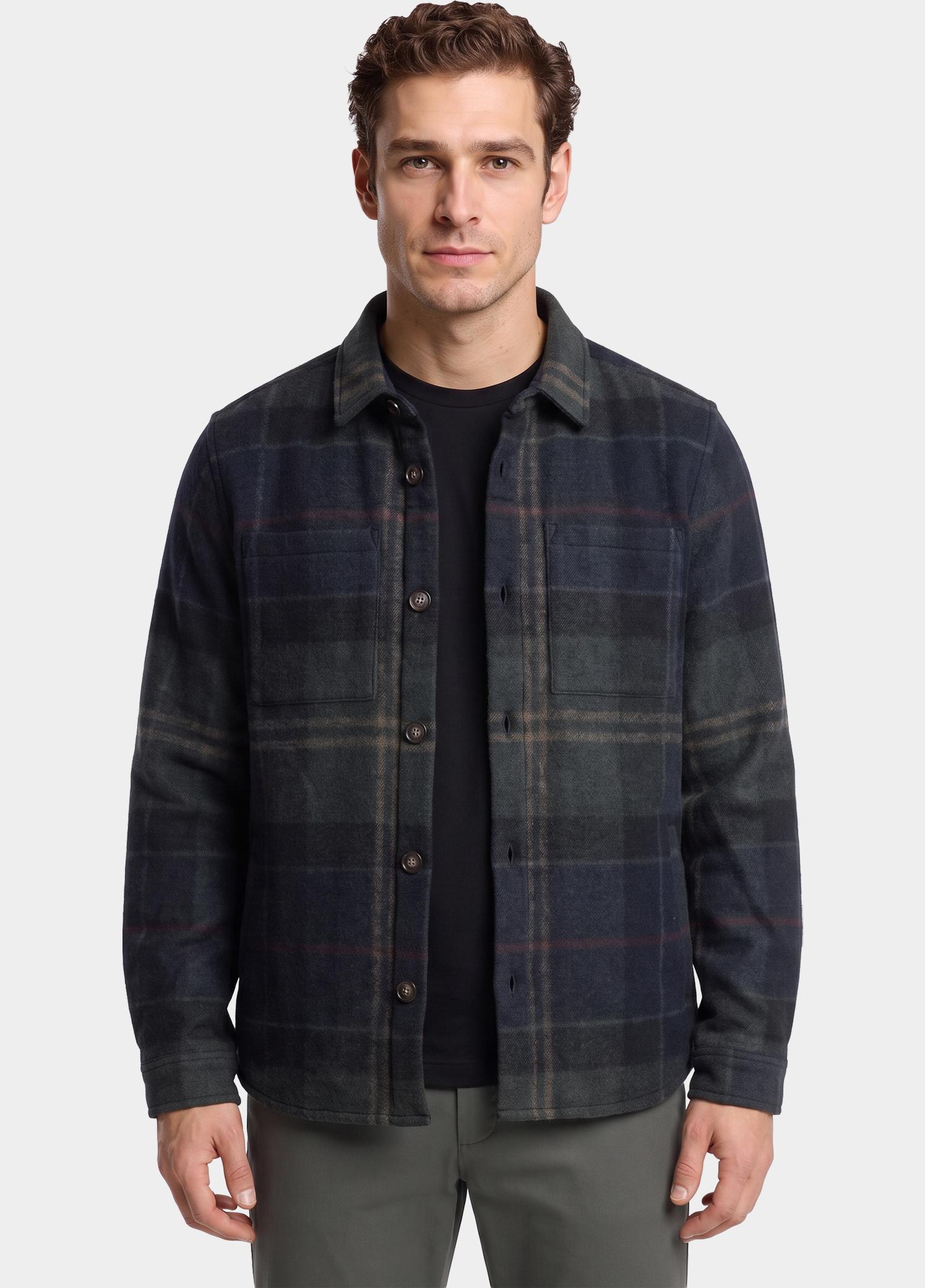 Barbour Overshirt Grijs Woodlane MOS0511/TN43