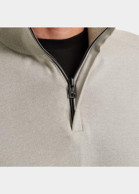 Vanguard Half Zip Grijs Half zip collar cotton modal VKW2511345/9048