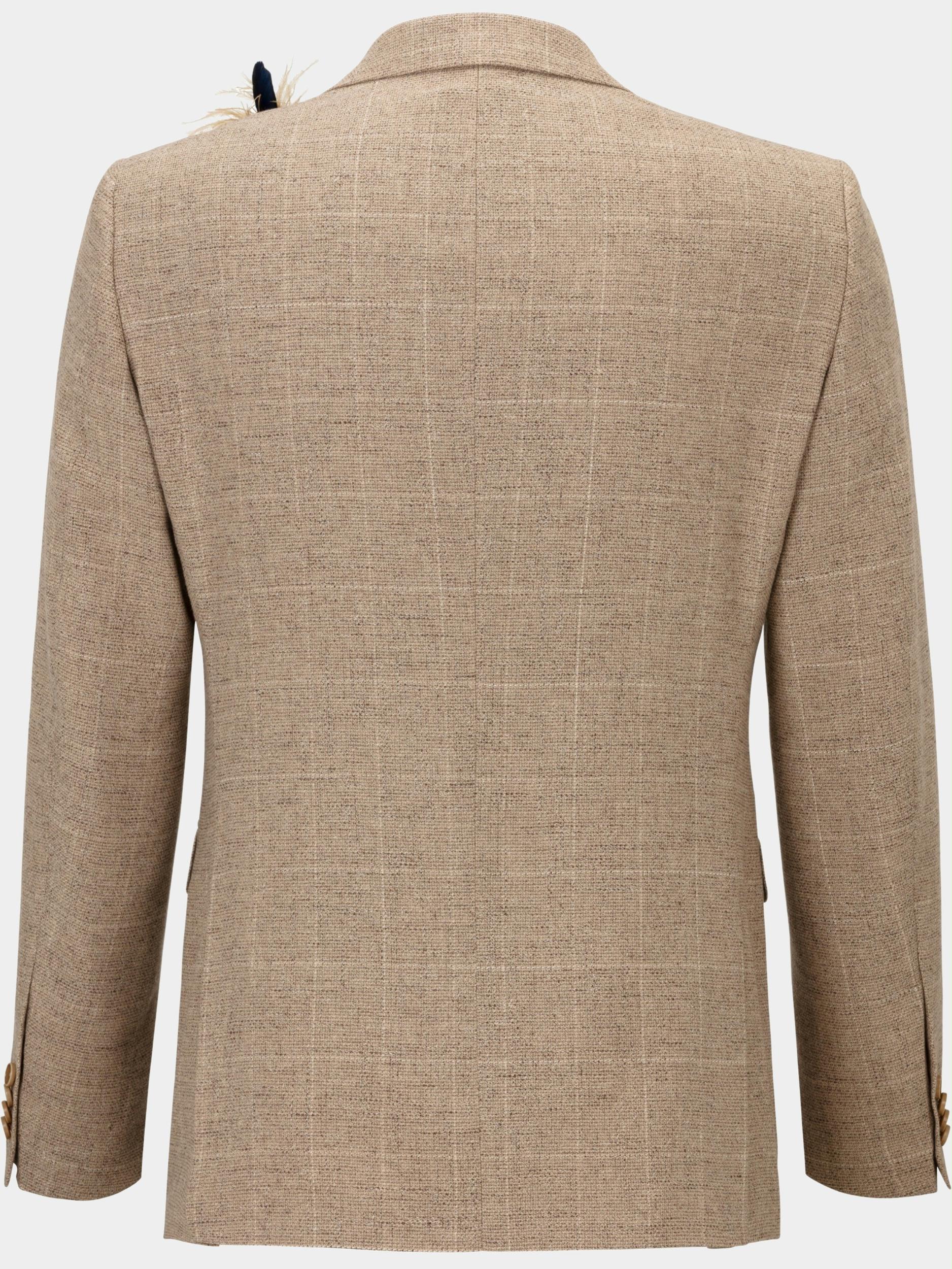Club of Gents Colbert Mix & Match Beige Colbert in beige met ruit 15.004S3-225222 CG Paul SV/22