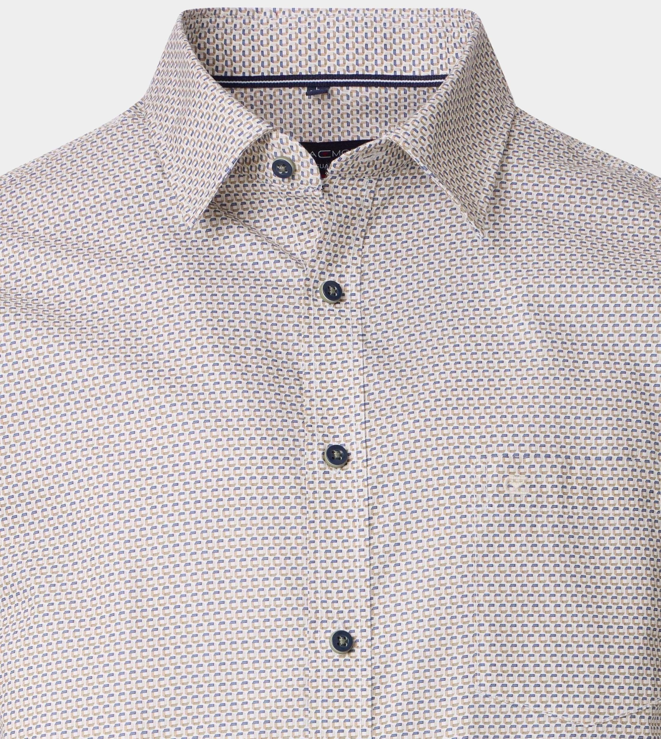 Casamoda Casual hemd korte mouw Groen Kent Casual Fit 1/2Arm 954389400/300
