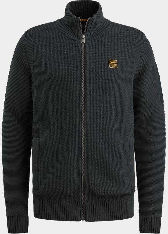 PME Legend Vest Blauw Zip jacket cotton structure k PKC2511363/5282