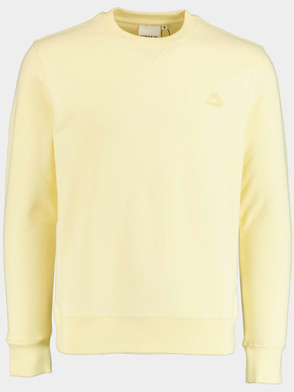 Supply & Co. Sweater Geel Boas Basic Sweat Rn 22112BO04/410 soft yellow