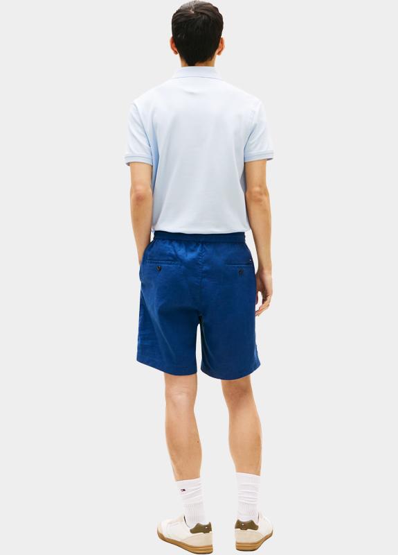 Tommy Hilfiger Korte Broek heren Blauw DOVER 8 PO SORONA LINEN 2/2 MW0MW44353/C3I