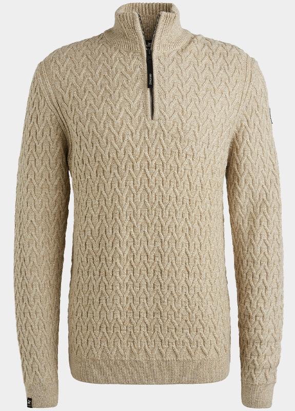 Vanguard Half Zip Beige Half zip collar wool blend VKW2509332/7144