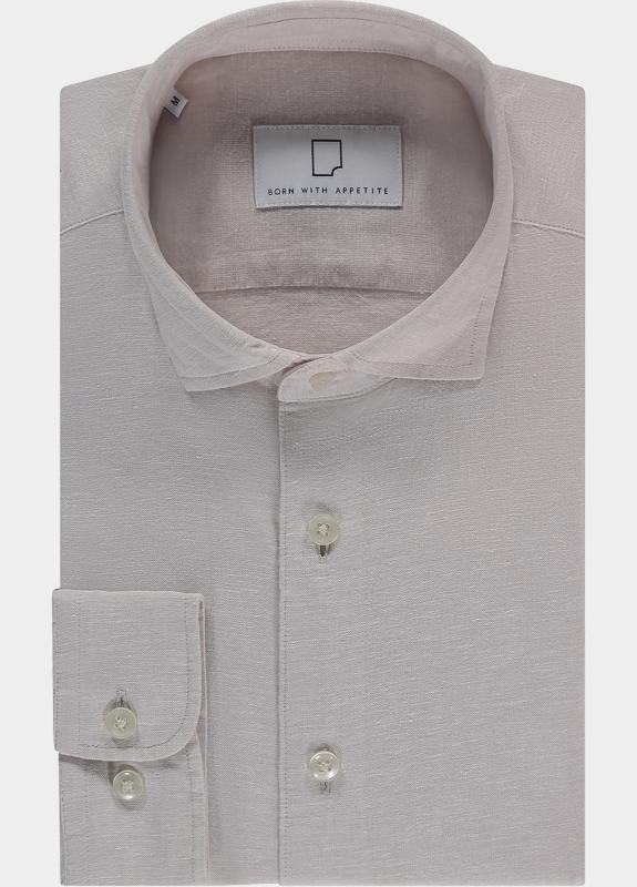 Born With Appetite Overhemd heren Grijs Avenue Li-co Ws Plain Shirt L BWA26107AV01/2501