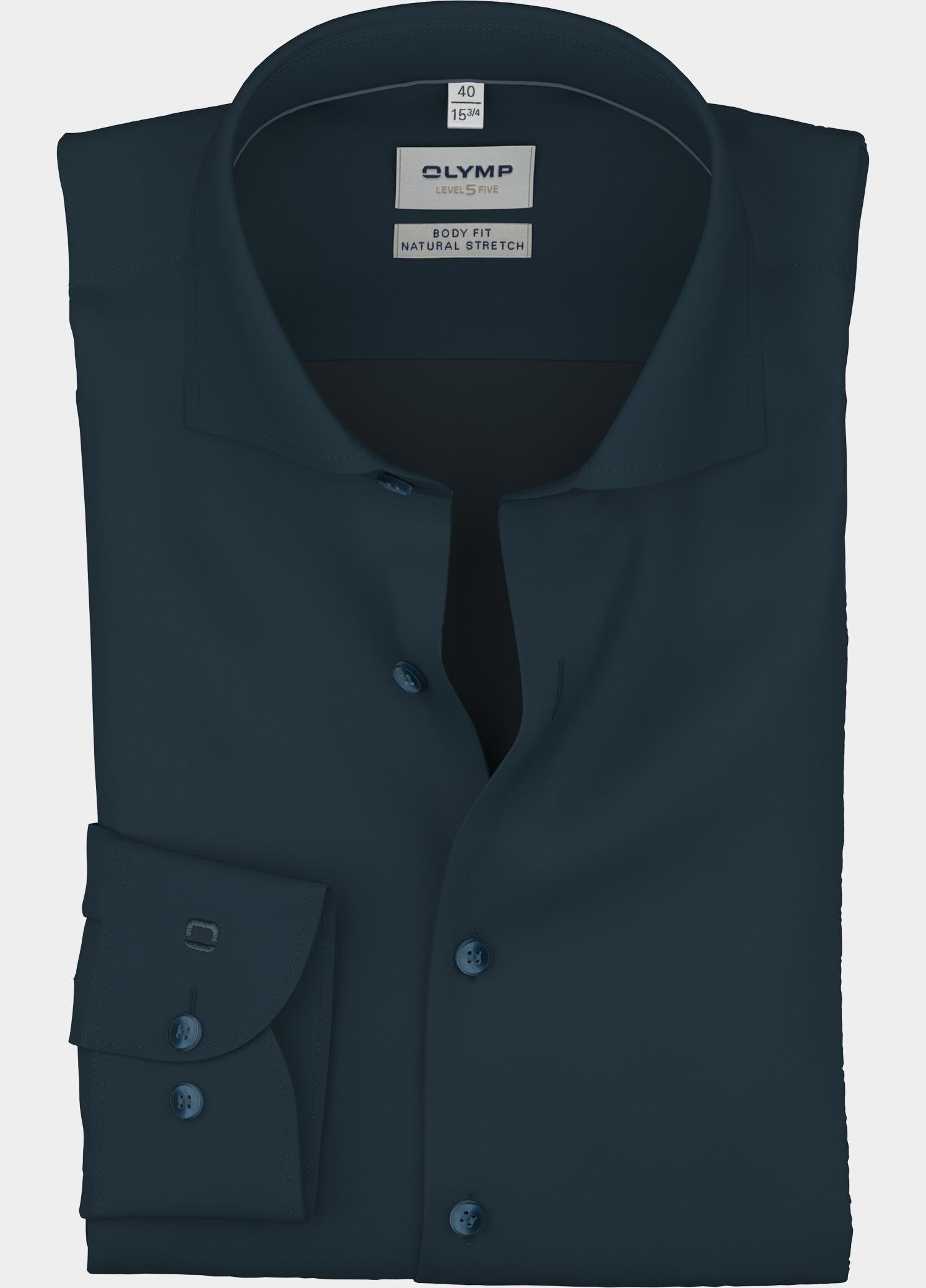 Olymp Zakelijk overhemd heren Blauw Level Five 206084/18