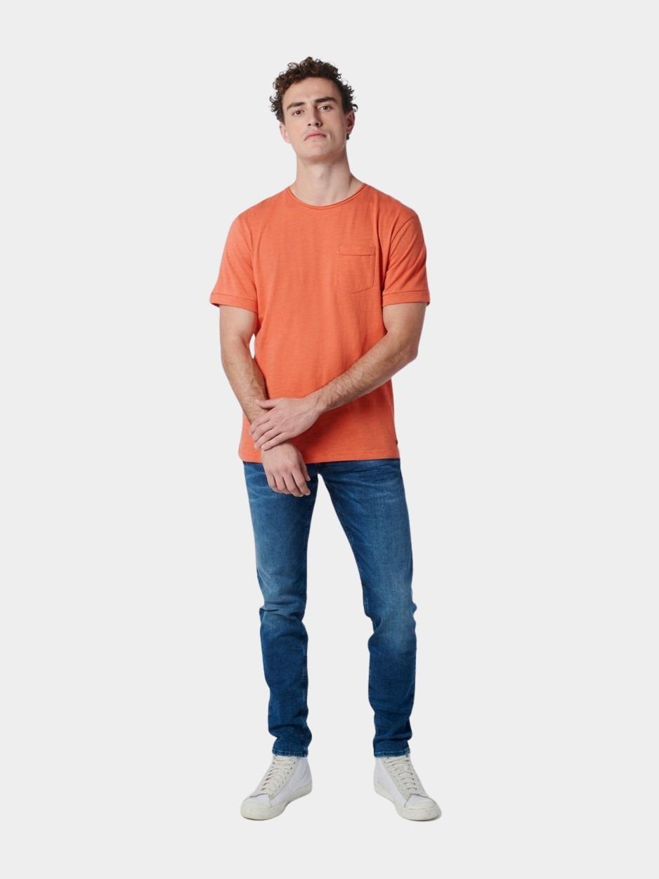 No Excess T-shirt korte mouw Geel T-Shirt Crewneck Slub Respons 19340202SN/192