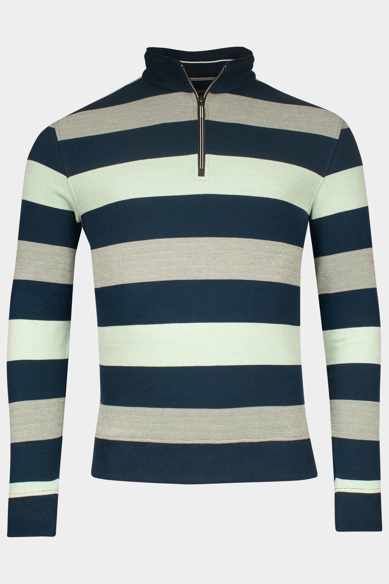 Baileys Half Zip Groen Sweatshirt 1/2 zip  Pique Dou 513170/74