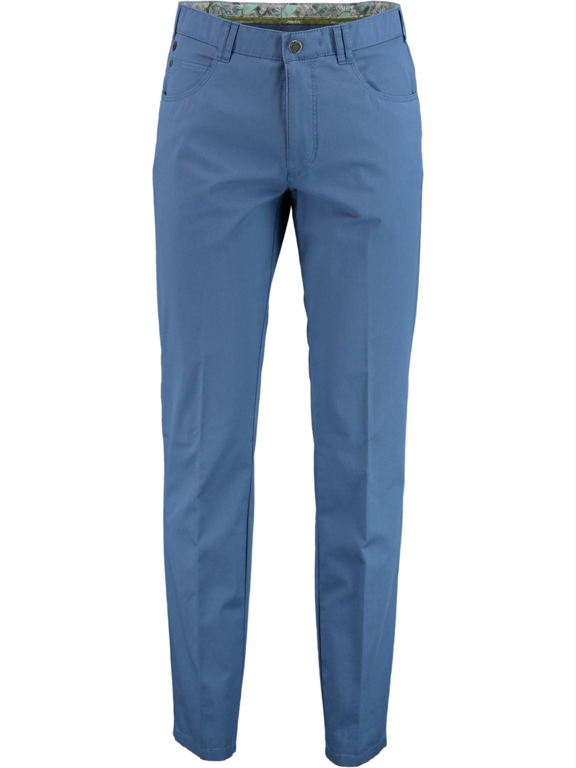 Meyer Katoenen Broek Blauw DUBAI Art.1-3130 3101313000/17