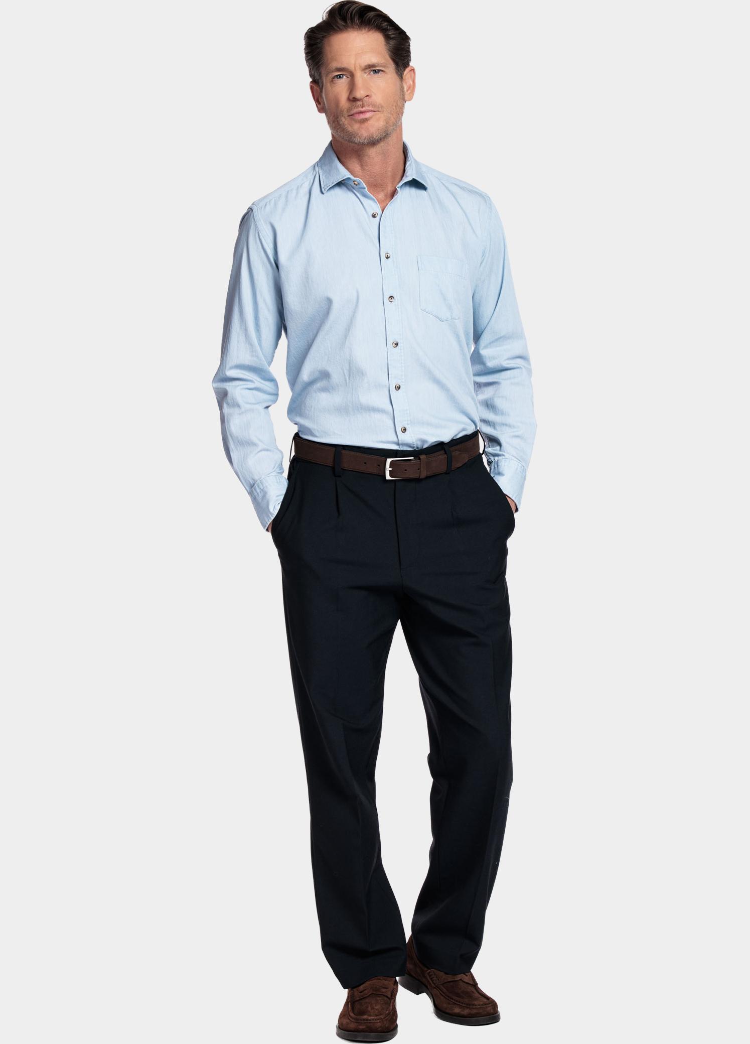 Giordano Overhemd heren Blauw Verona long Sleeve Button Dow 617015/61