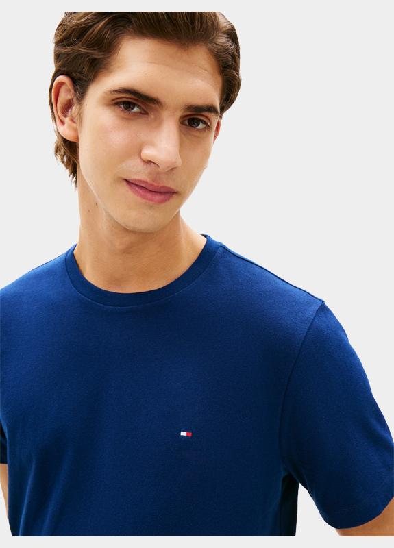Tommy Hilfiger T-shirt korte mouw Blauw ESS SEASONAL REG FIT SOLID TE MW0MW39995/DCC