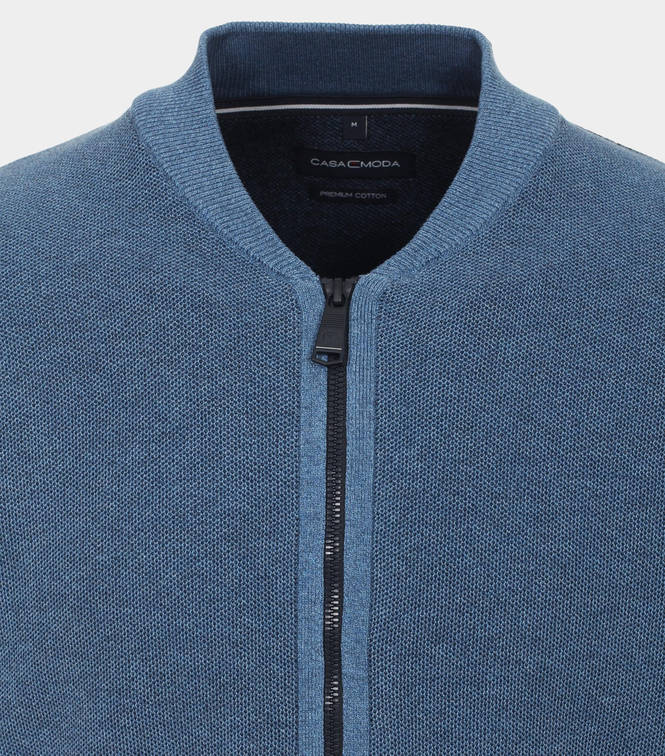 Casamoda Vest Blauw SNOS Strickjacke 413706000/127