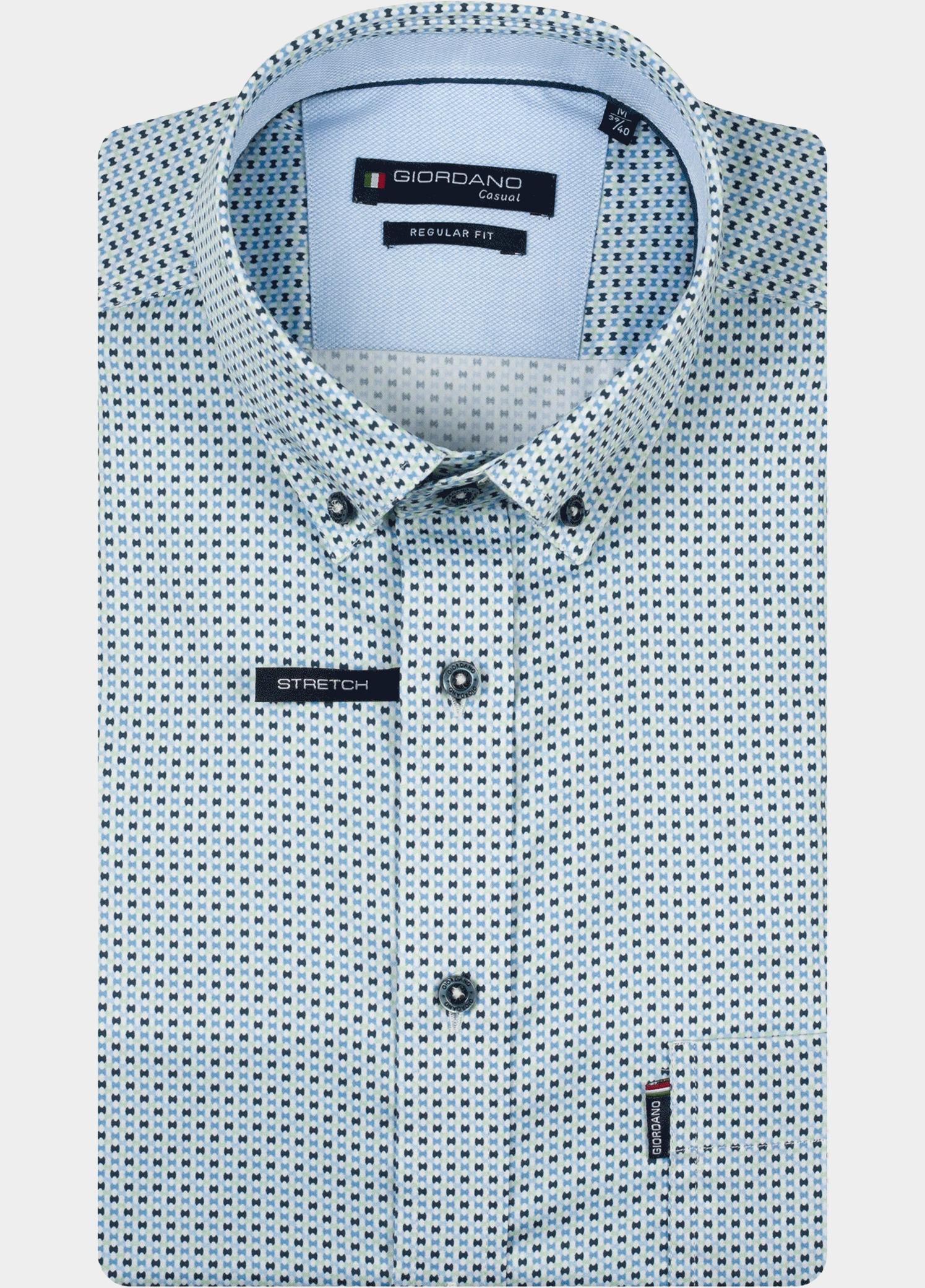 Giordano Overhemd heren Groen Ivy Long Sleeve Button Down S 617026/70