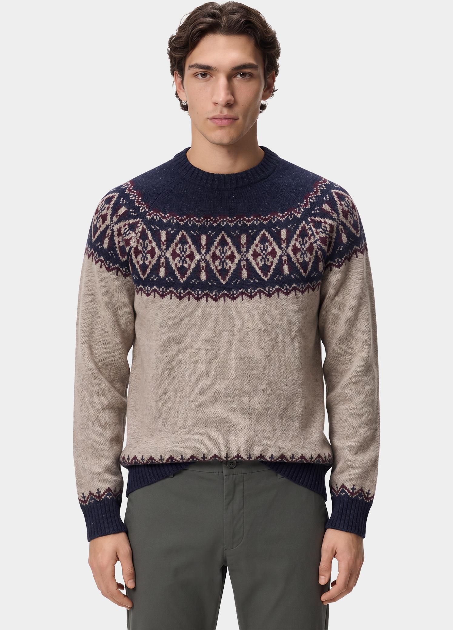 Barbour Pullover heren Blauw Tisbury MKN1750/NY91