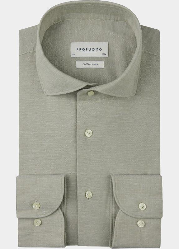 Profuomo Zakelijk overhemd heren Groen  PPXH10010/F