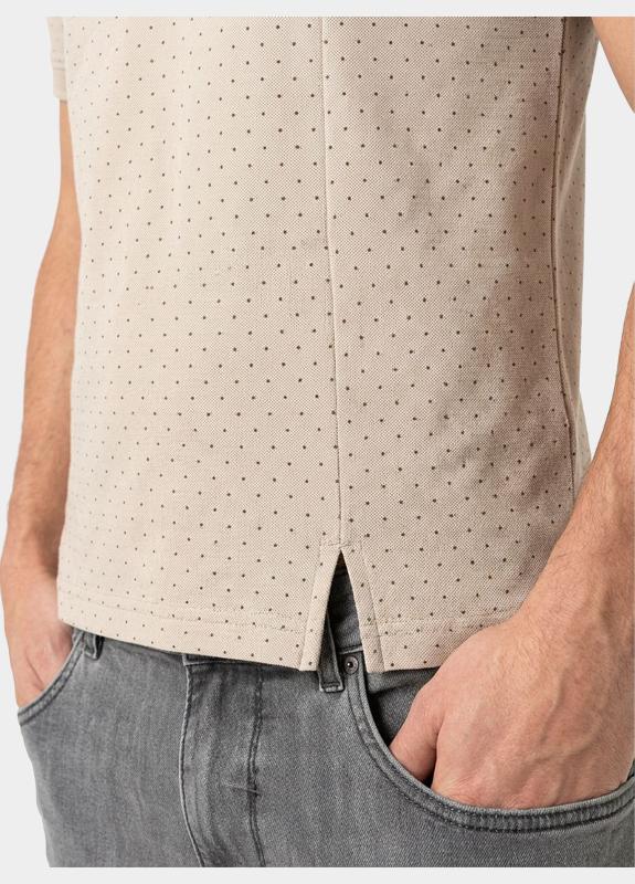 Bos Polo heren Beige  4001R-2/Beige