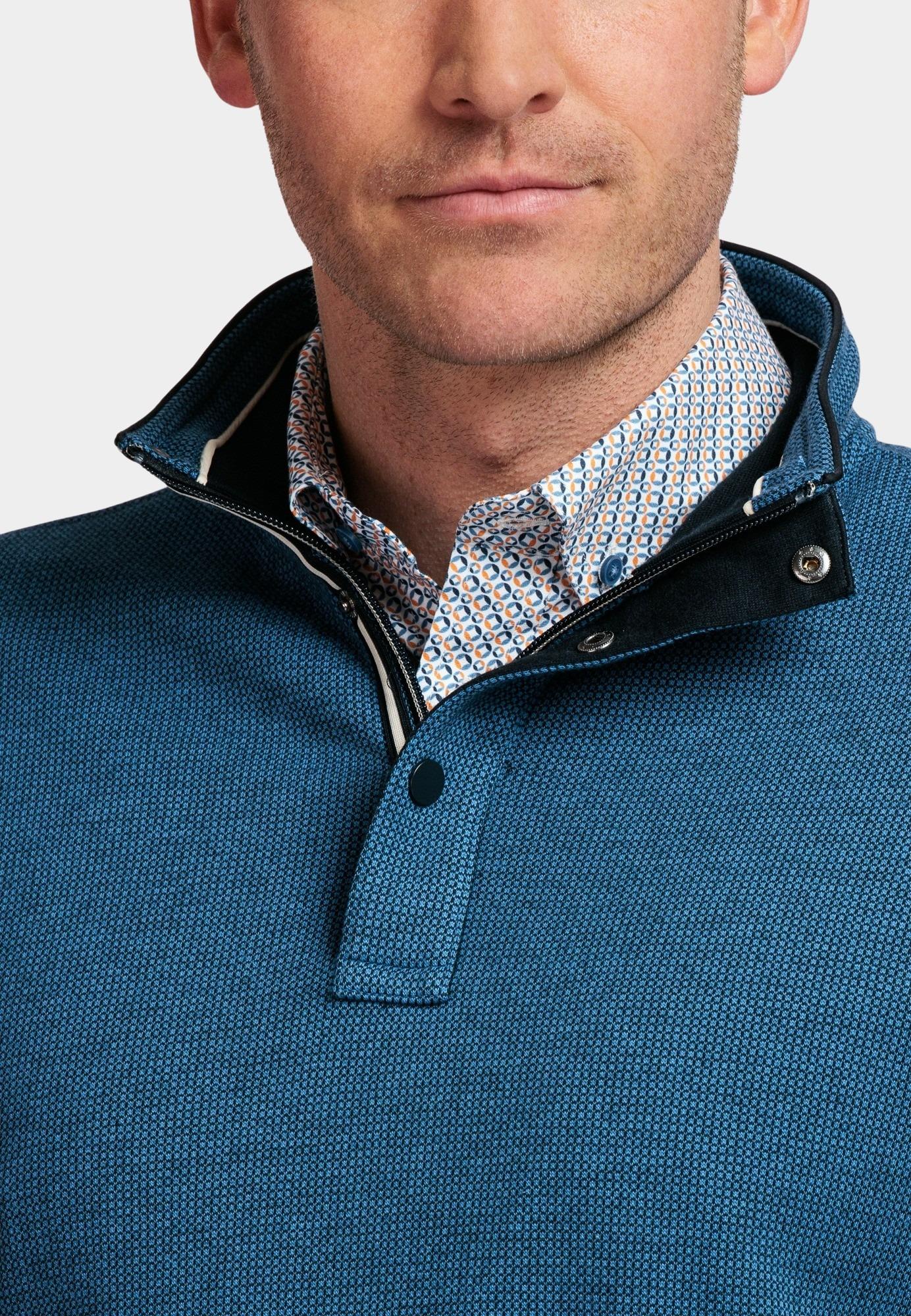 Baileys Half Zip Blauw Sweatshirt 1/2 zip All over 2 413135/60