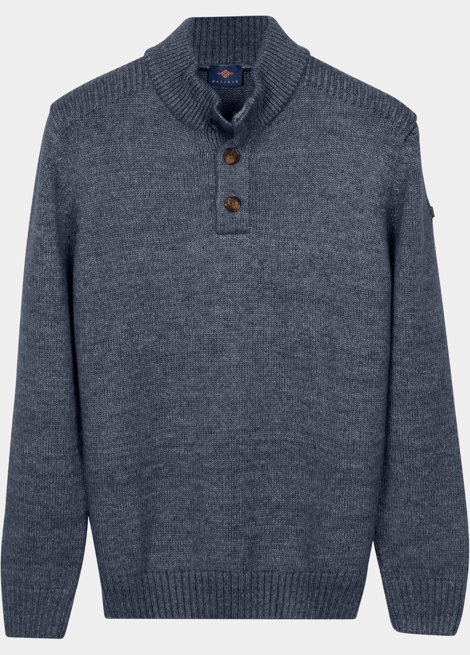 Baileys Half Zip Blauw Buttons  5gg 628459/642