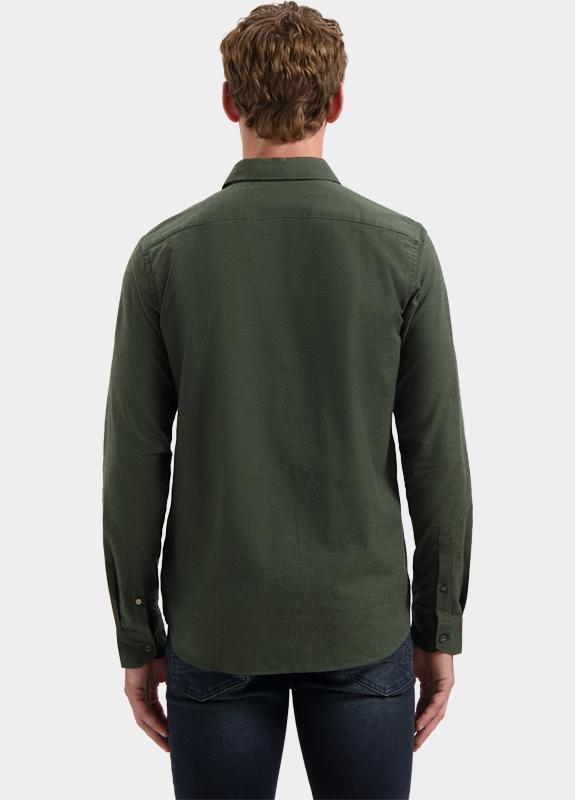 Dstrezzed Casual hemd lange mouw Groen DS_Olav Shirt 303762-AW25/562