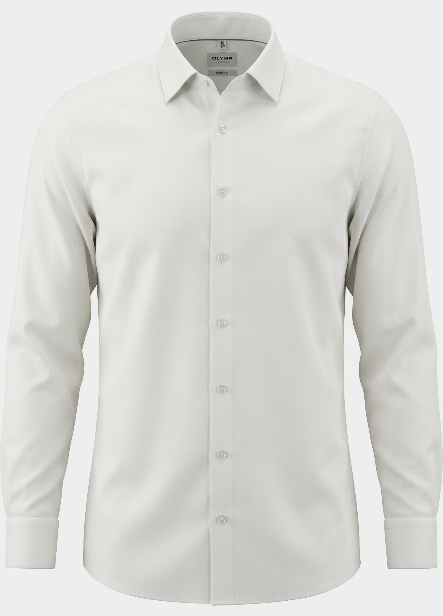 Olymp Business hemd lange mouw Beige Level 5 - body fit pasvorm 076364/20