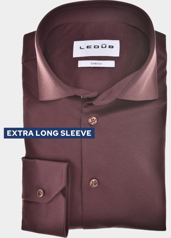 Ledub Overhemd extra lange mouw Rood  0702130/480-000-000