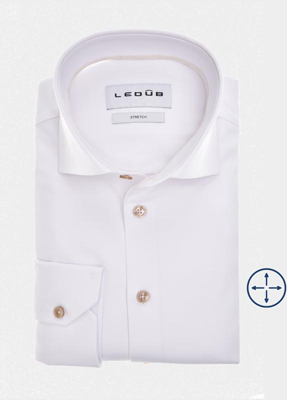 Ledub Business hemd lange mouw Wit LE24301 MFN5 0143040/910-920-000