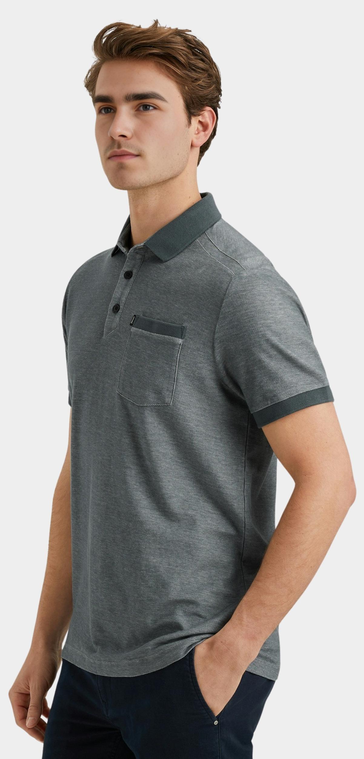 Vanguard Polo korte mouw Blauw Short sleeve polo pique 2-ton VPSS2504852/9076