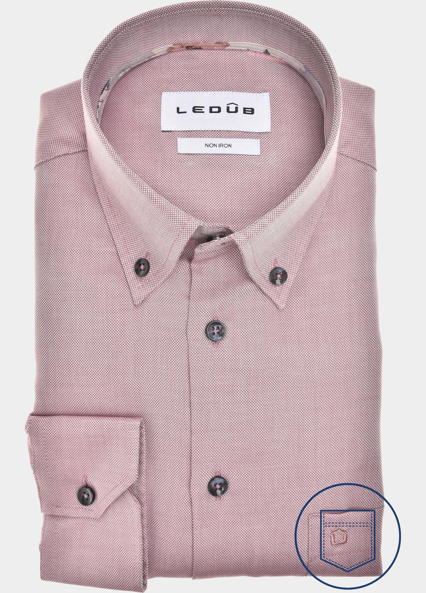 Ledub Zakelijk overhemd heren Rood  0143532/480-150-000