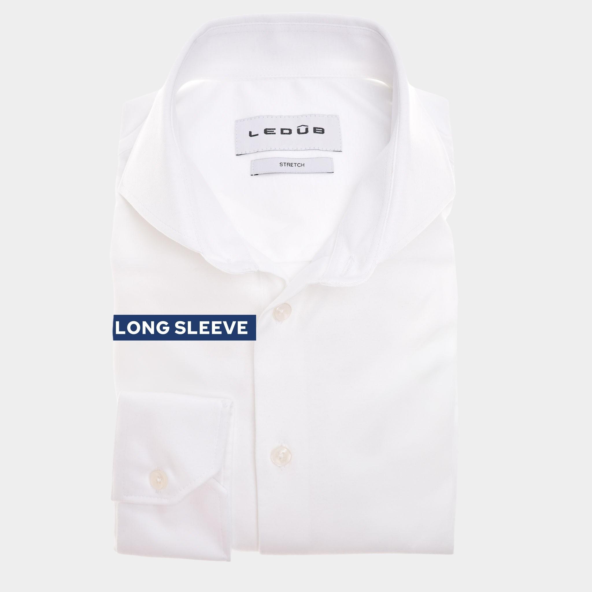 Ledub Overhemd extra lange mouw Wit  0142967/910-000-000
