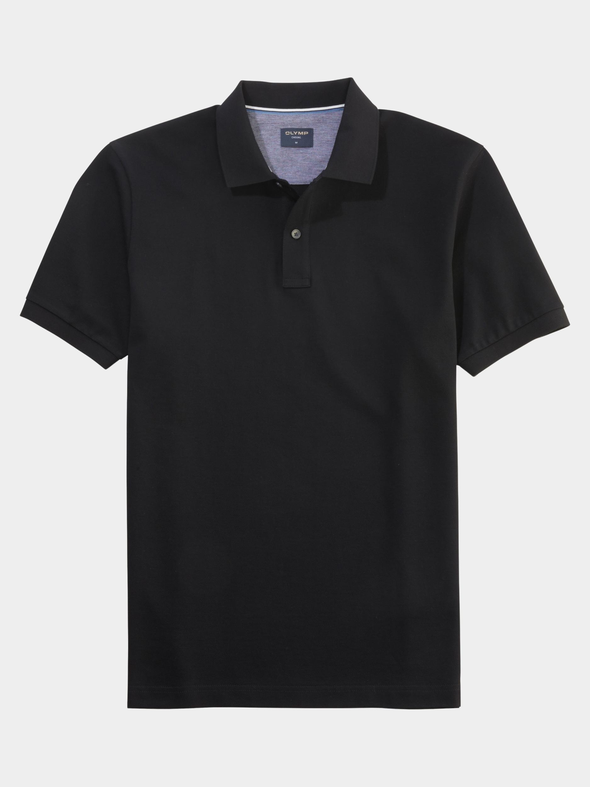 Olymp Polo korte mouw Zwart Polo PiquÃ© solid 540952/68